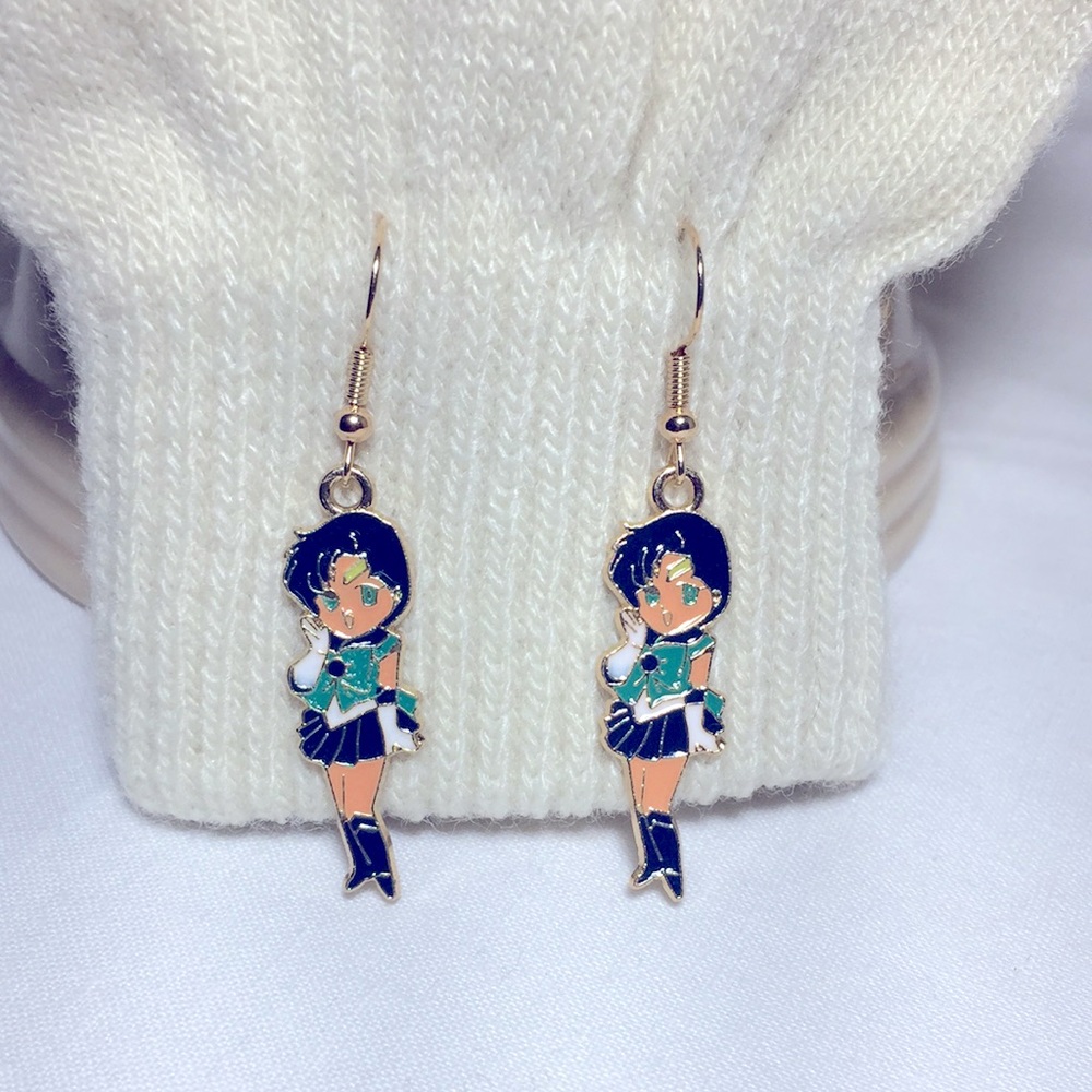 🍏50% OFF/3+...Sailor Mercury Earrings